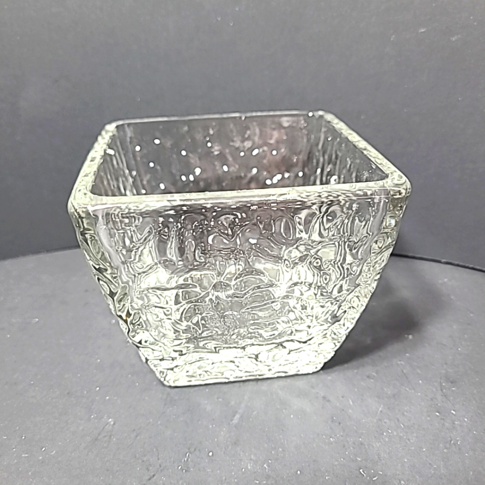 Disaronno Square Textured Rocks Glass Snack/Nuts/Dip Bowl